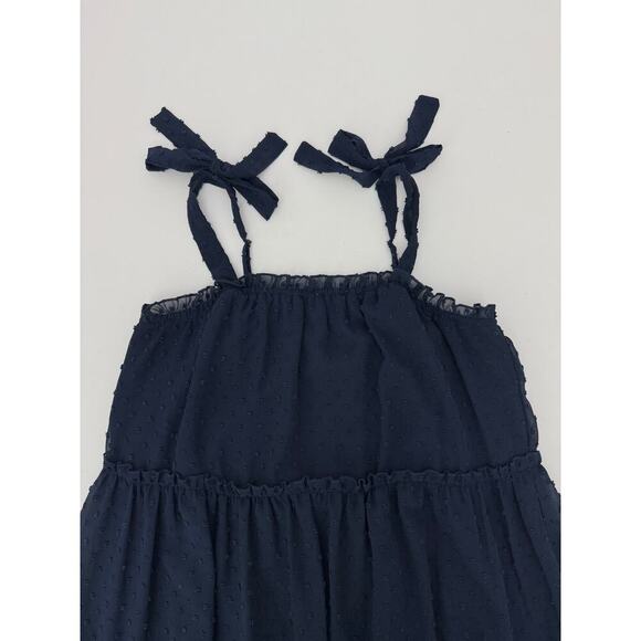 Altar'd state navy blue polka dot mini dress (size medium) - Picture 4 of 6